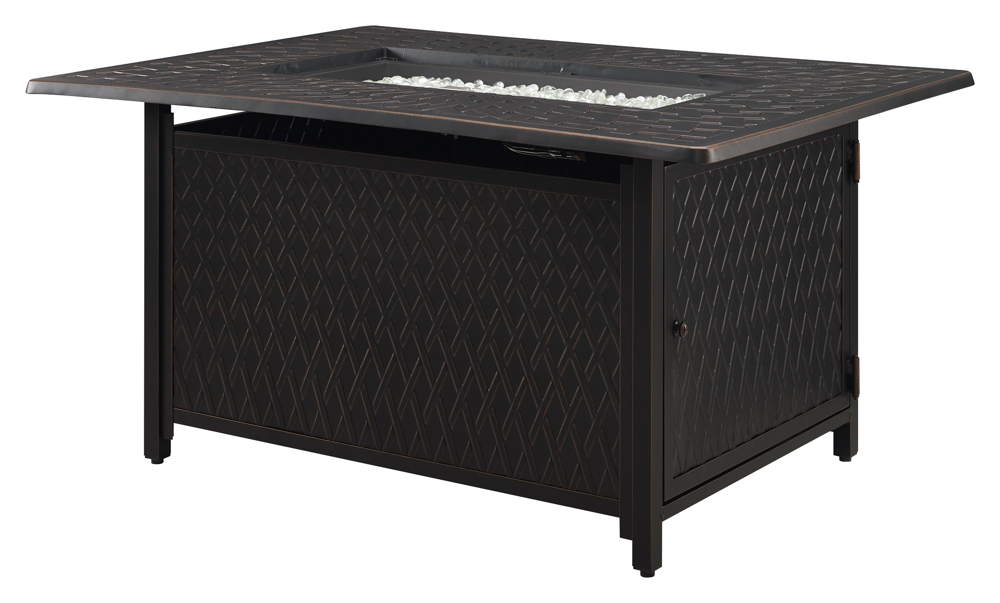 Fire Sense Mayfield Aluminum Rectangular Liquid Propane Gas or Natural